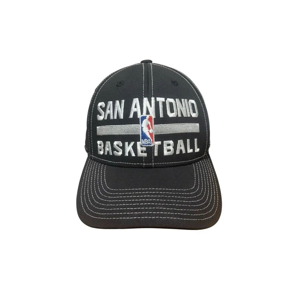 Adidas NBA San Antonio Spurs Basketball Black OSFA hat